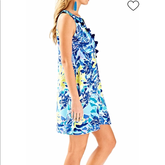 Lilly Pulitzer Archelle Dress Ylang Ylang Love M - Picture 2 of 3